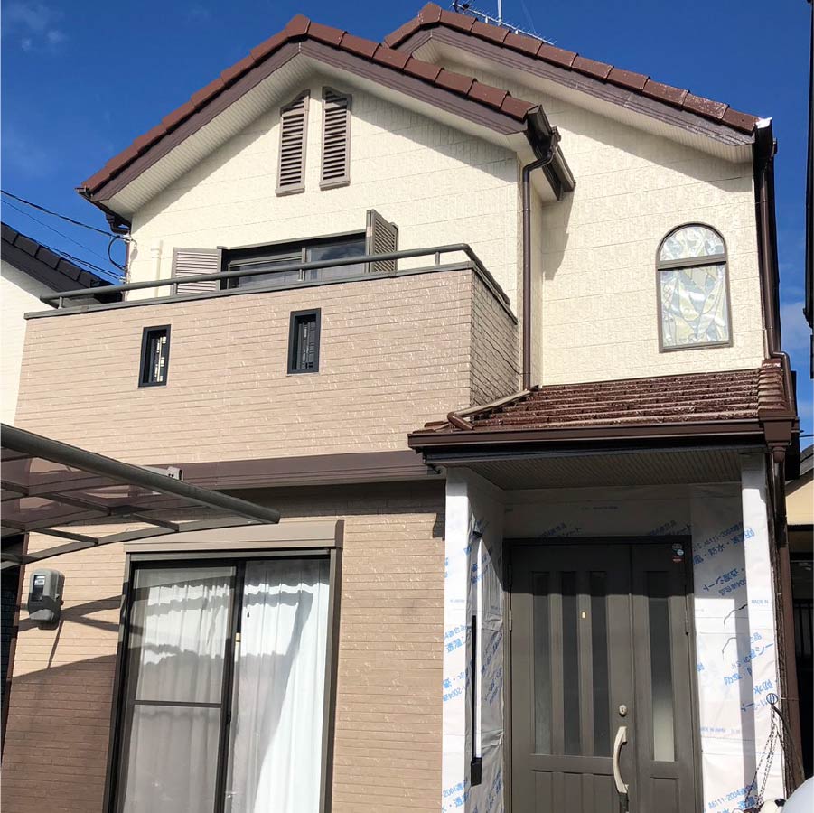 施工例、屋根・外壁・雨樋塗装